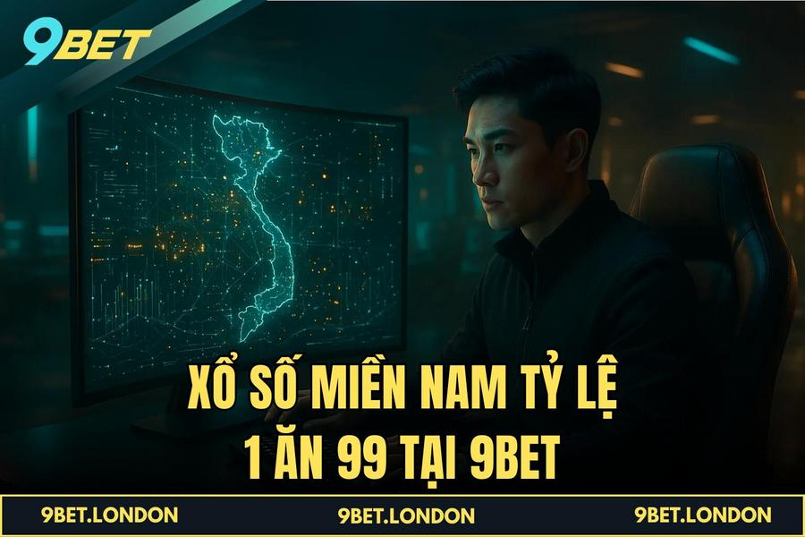 Xổ Số Miền Nam tỷ lệ 1 ăn 99 tại 9BET